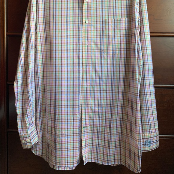 Bobby Jones Collared Button Down; multi color - Picture 3 of 3